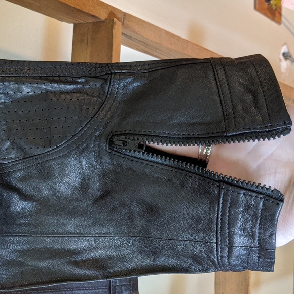 Genuine Leather Riding Pants - Picture 3 of 5